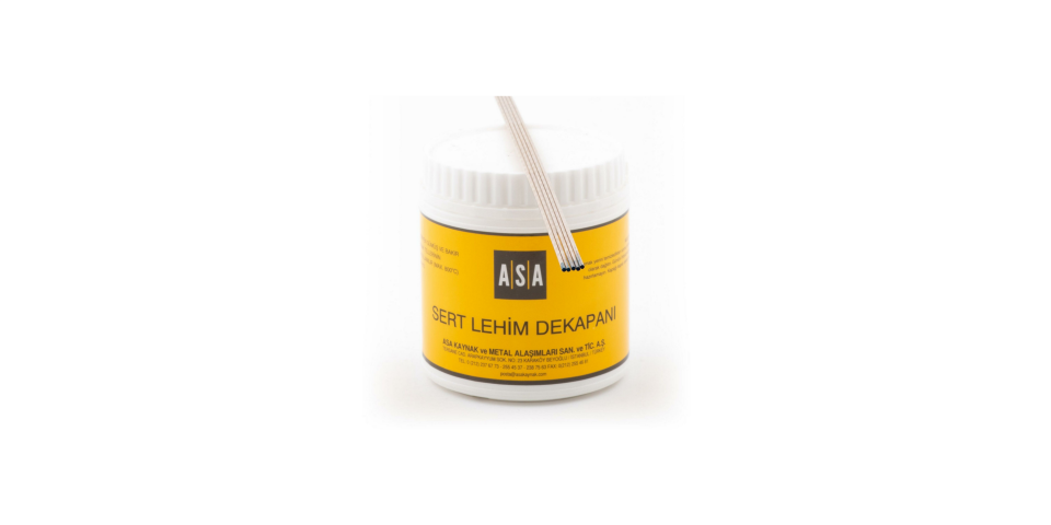 Gümüş Kaynak Dekapanı ASA-FLO (500 Gr) + Gümüş Kaynak Teli %40 2 mm (5 Adet)
