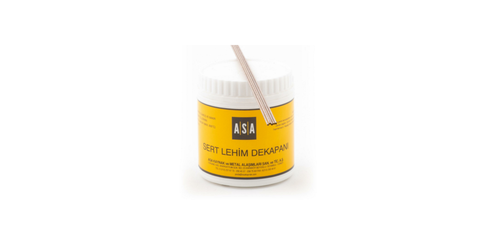 Gümüş Kaynak Dekapanı ASA-FLO (500 Gr) + Gümüş Kaynak Teli %20 2 mm (5 Adet)